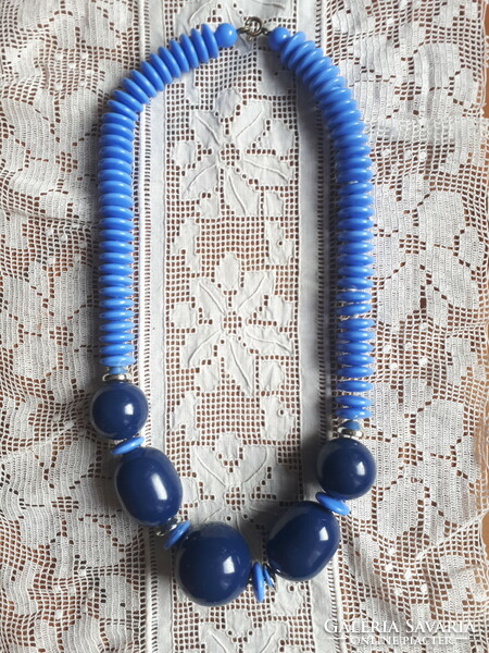 Blue bijou necklace
