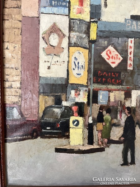 Painting. Street detail