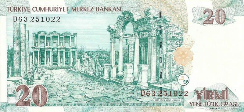 20 lira 2005 Törökország Gyönyörű