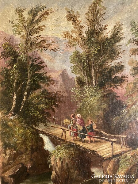 Biedermeier landscape 1898 s. D. Bagley