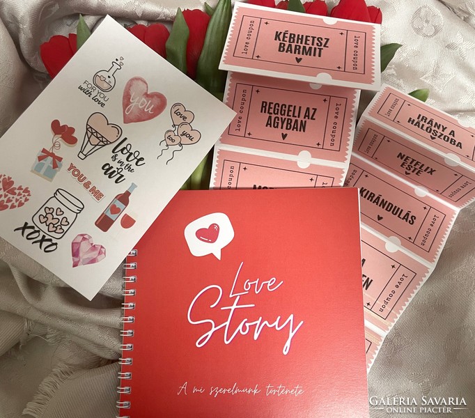 Love story gift package for your lover - for Valentine's Day