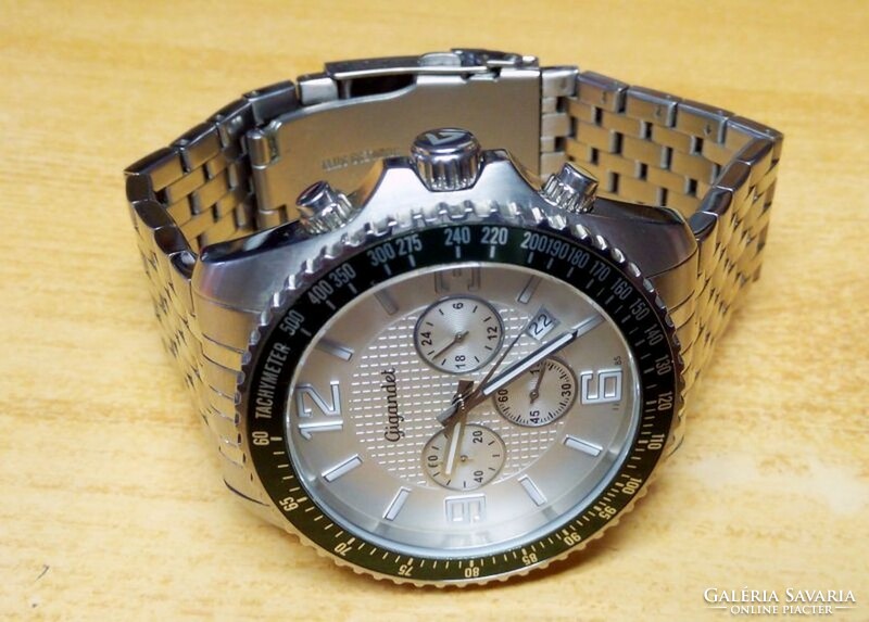 Gigandet chronograph race king quartz, large Swiss men's watch with calendar