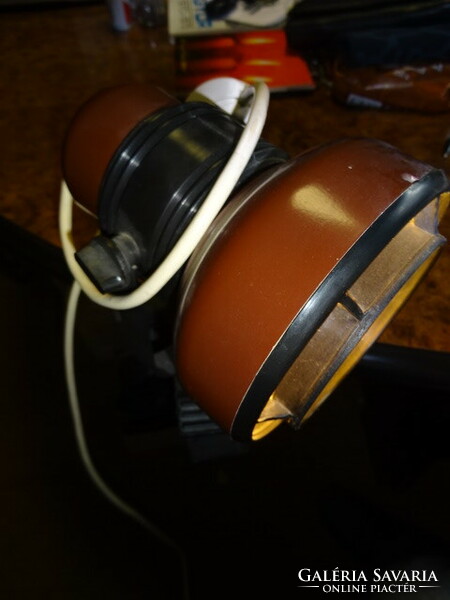 Retro clip-on lamp, dark brown, in good condition. Jokai.