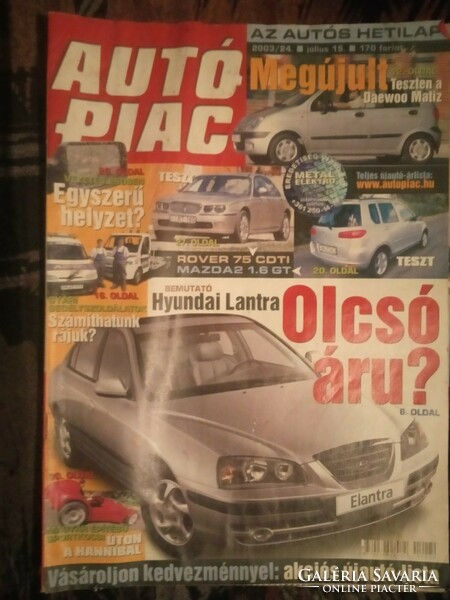 Autó Piac újság  !  2003. / 24. !!