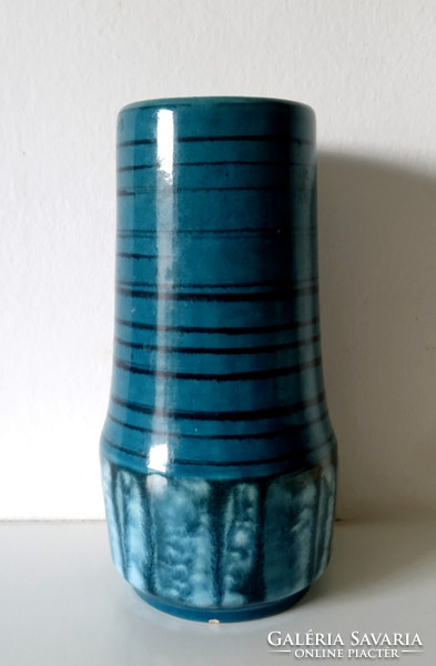Mid-century, scheurich, turquoise vase 529-18