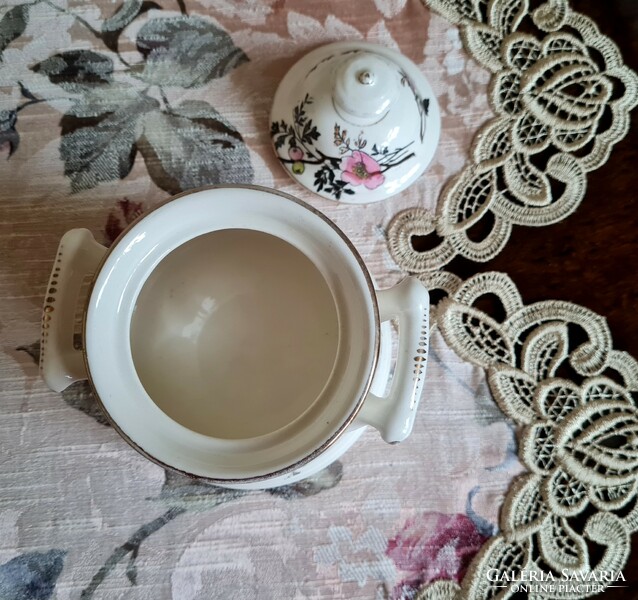 Franz Ant. Mehlem bonn earthenware sugar bowl