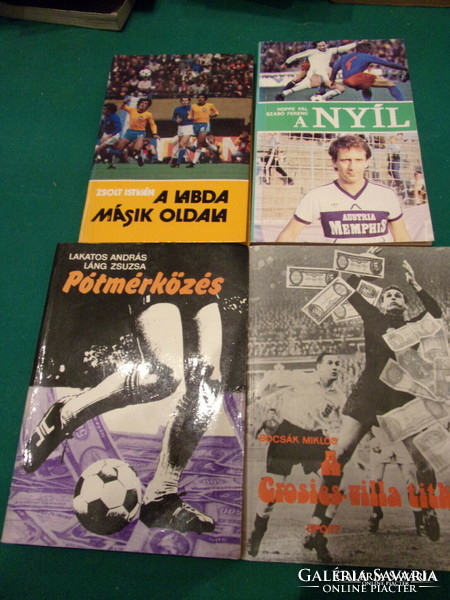 Pack of 4 books on football