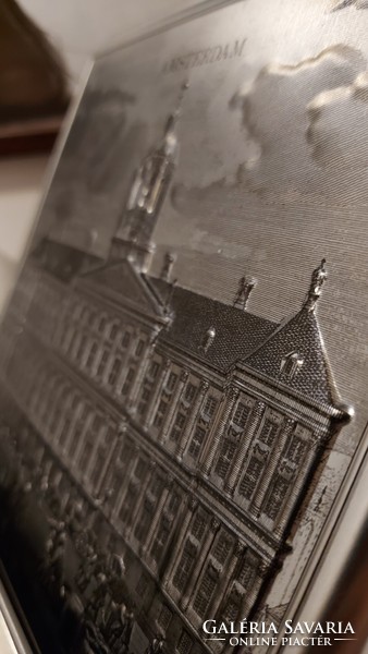 Fém doboz dombornyomott nagyméretű Amsterdam