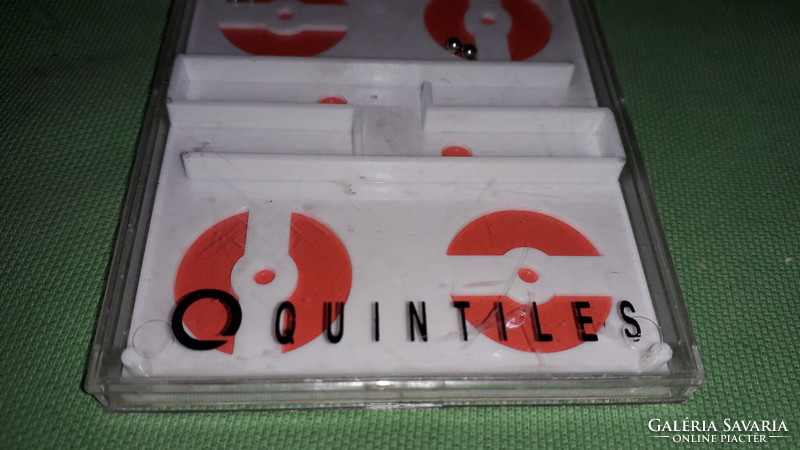 Retro ritka QUINTILES - ORBIT  német golyós ügyességi játék 10 x 10 cm a képek szerint 2