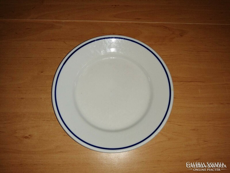 Zsolnay porcelain blue striped flat plate 23.5 cm (2p)