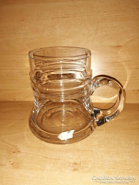Glass beer mug with a nice shape (10/k)