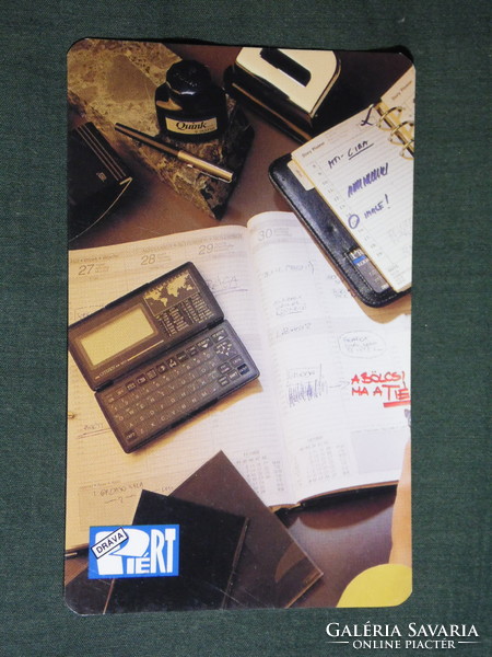 Kártyanaptár,  Dráva Piért papír írószer üzlet, Pécs ,  1997,   (5)