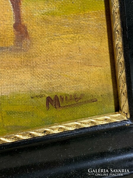 Millo jelzéssel olaj, vászon festmény, 42 x 54 cm-es. 0275