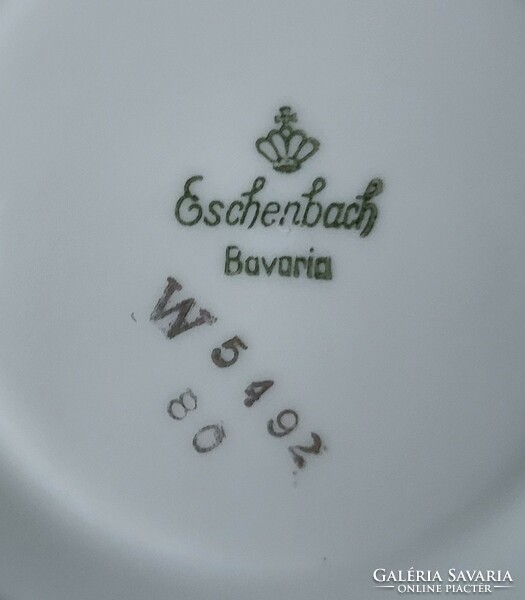 Edelstein Eschenbach Elfenbein Vohenstrauss Seltmann Bavaria Hebei német porcelán csészealj csomag