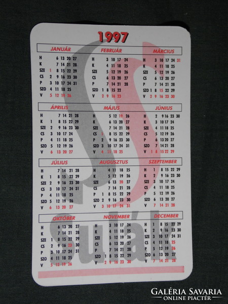 Card calendar, shelves, pvc, parquet, carpet stores, Budapest, Győr, Pécs, 1997, (5)