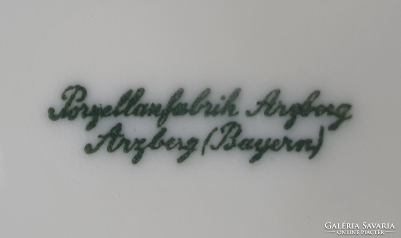 Edelstein Bavaria Arzberg Bayreuth Zeh Scherzer német porcelán csészealj csomag tányér virág minta