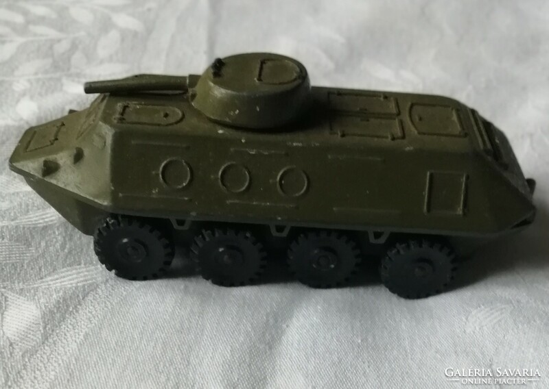 Retro Soviet toy metal tank tank 12 cm
