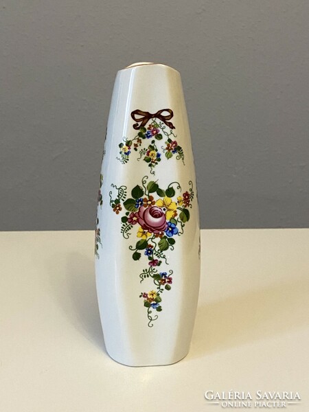 German unterweissbach flower porcelain vase 21 cm