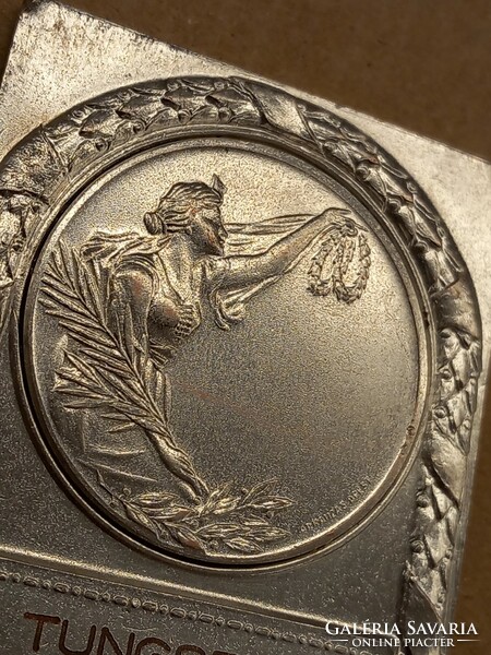 Tungsram antique badge plaque coin 1935