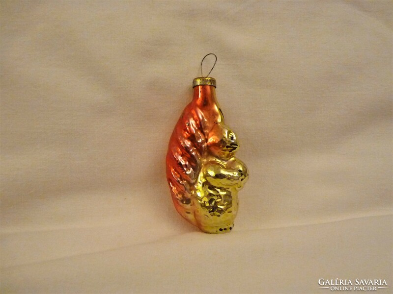 Old glass Christmas tree decoration - squirrel!