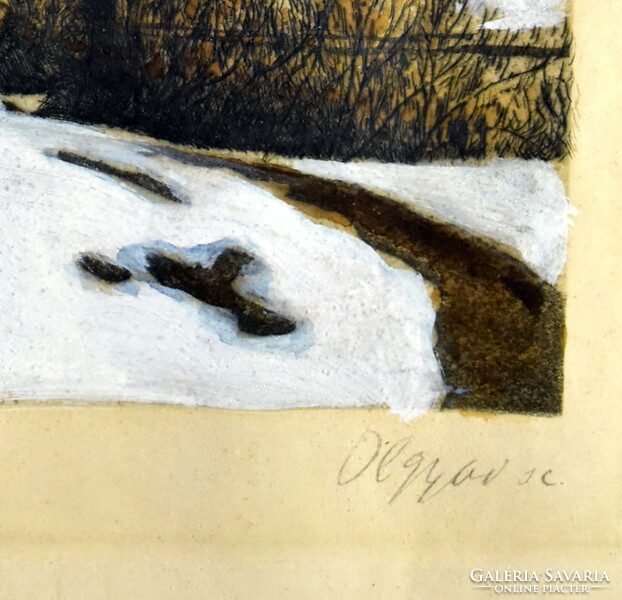 Viktor Olgyai (1870 - 1929) winter landscape
