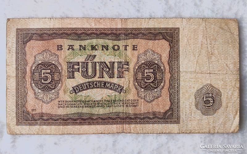 1948-as NDK 5 márka (F+) | 1 db bankjegy