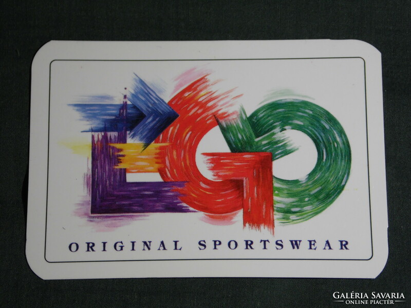Kártyanaptár, EGO Sport ruházat divat,1997,   (5)