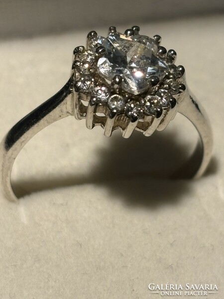 58-59-es Nagyköves Sterling ezüst gyűrű ! Ékszerész által polírozott! Kívánságra méretre szűkíti!