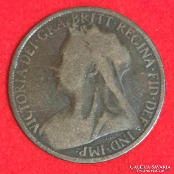 Viktória 1 Farthing  (1/4 Penny) 1900. Anglia (840)
