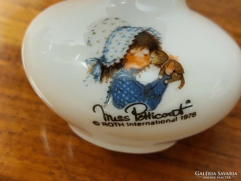 Miss petticoat porcelain mini vase roth international 1978