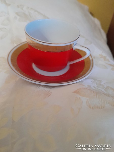 Hóllóháza red coffee cup