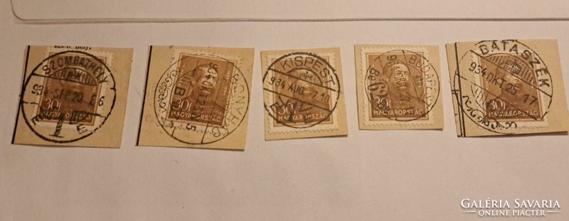 Arcképek, Bátaszék,Bonyhád,Szombathely , Kispest,Budapest bélyegzéssel.