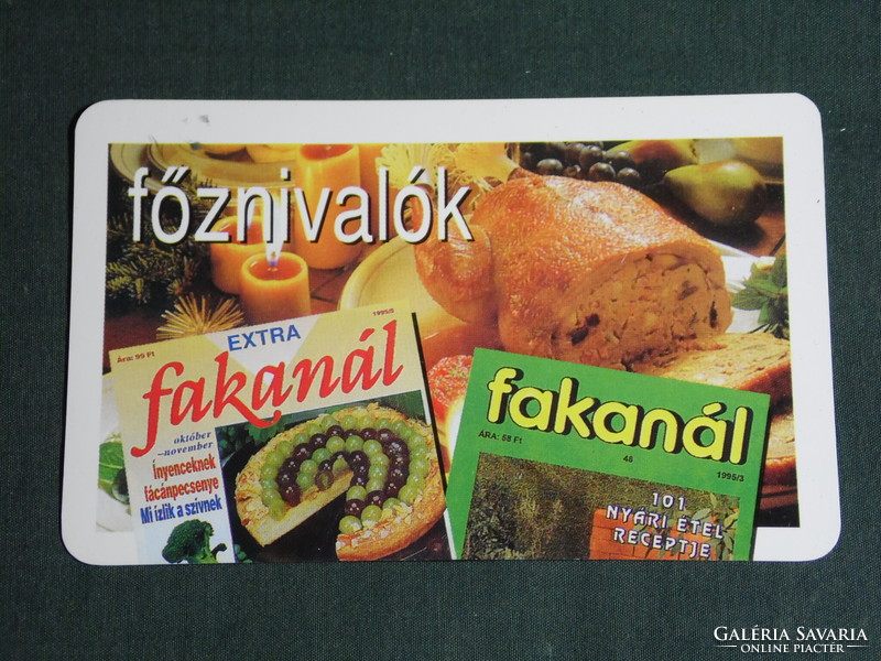 Kártyanaptár, Fakanál szakács újság, magazin, 1996,   (5)