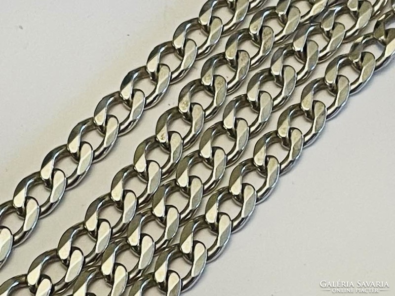Vastag steling ezüst klasszikus unisex lánc..38 gramm