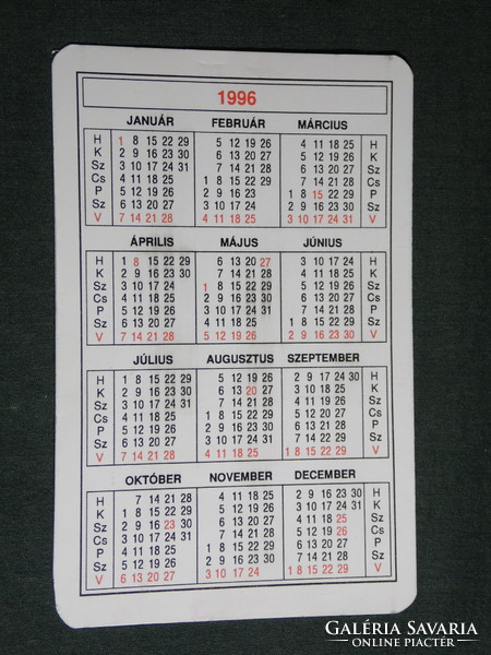 Card calendar, fresh concrete plant, Pécs, 1996, (5)