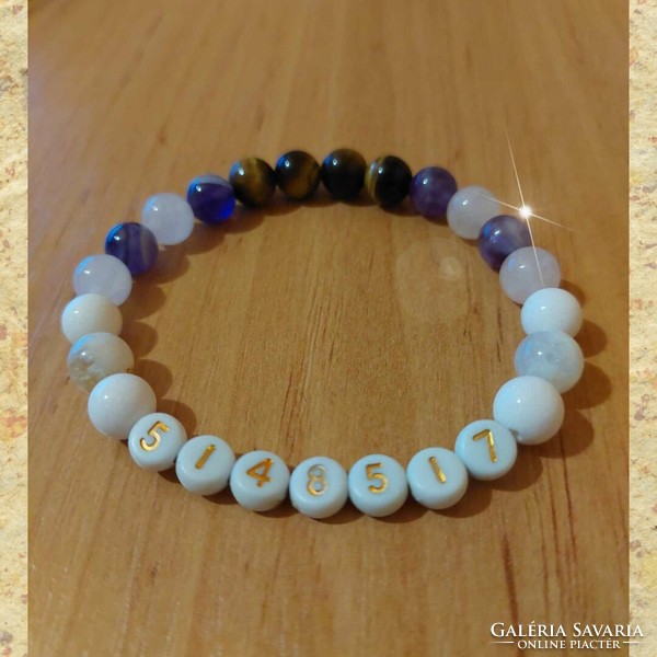 Mineral bracelet energized by me with number 5148517 grabovoj