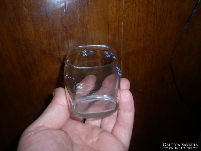 Antik üveg kúra pohár