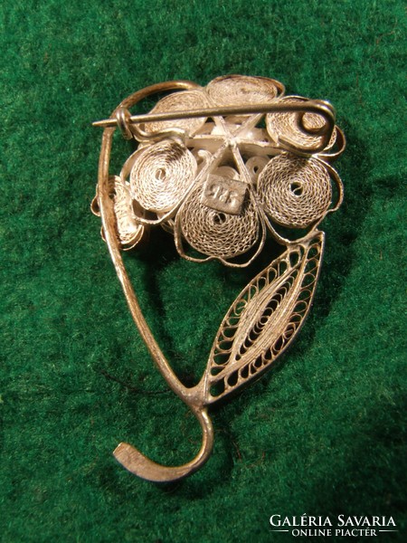 Filigree silver badge (100926)