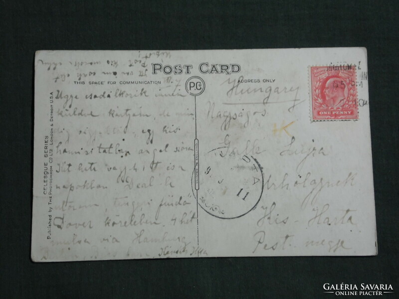 Képeslap, Postkarte, Anglia, 41333. LONDON: KINGSWAY, utca részlet, életkép