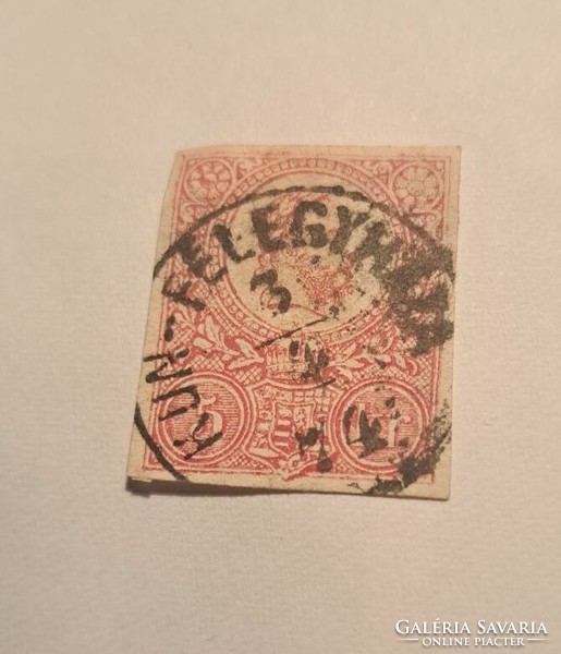 1871.díjjegyes 5kr Kun -félegyháza bélyegzéssel.