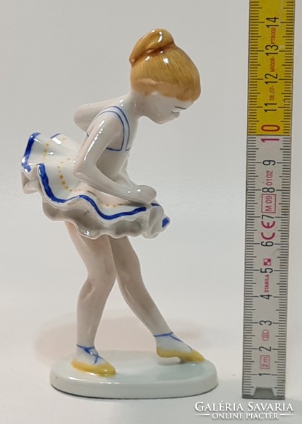 Hollóházi balerina porcelán figura (2892)