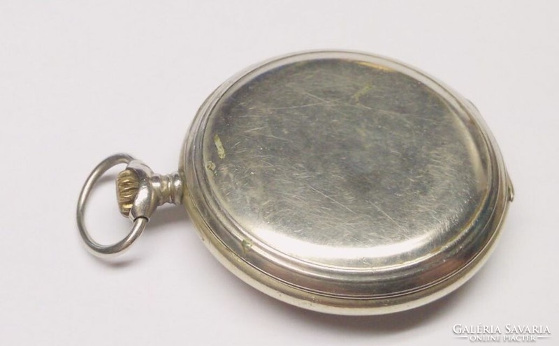 Enigma brevets Swiss pocket watch with alpaca case in faulty condition