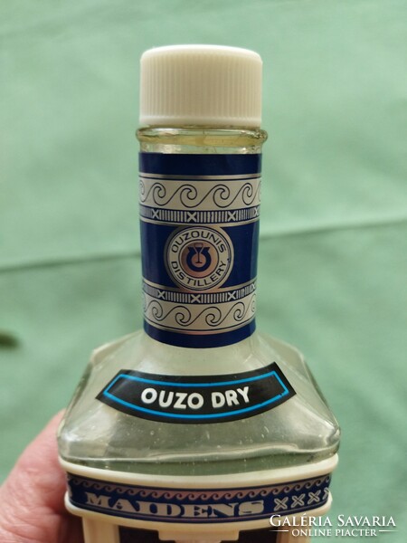 Greek decorative glass ouzo dry from 1995 approx.