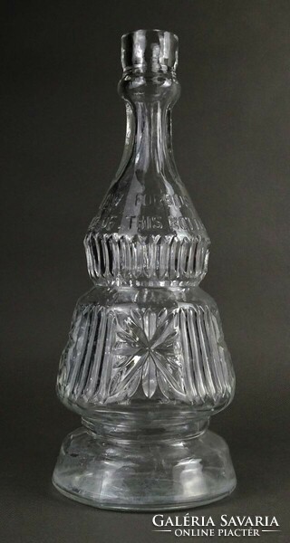 1Q095 old marked flawless monimpex glass bottle 27 cm