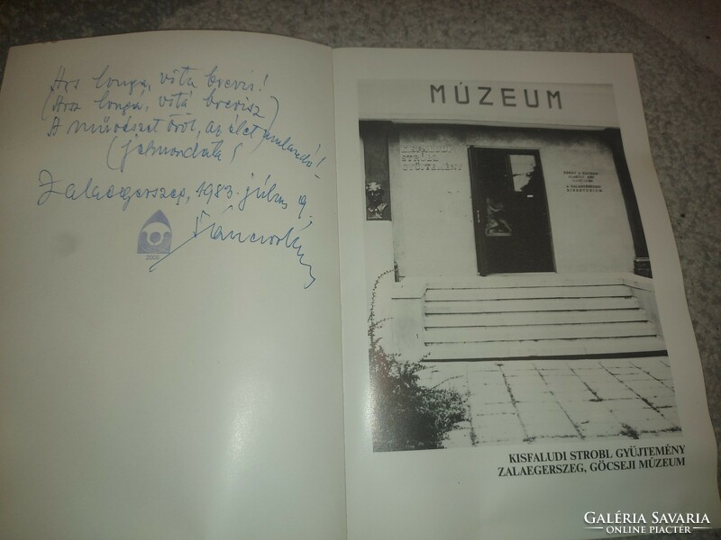 Kisfaludi strobl collection, book, autograph
