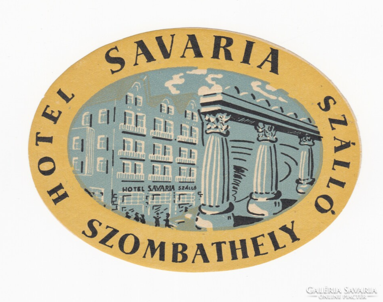 Hotel savaria hostel Szombathely - suitcase label