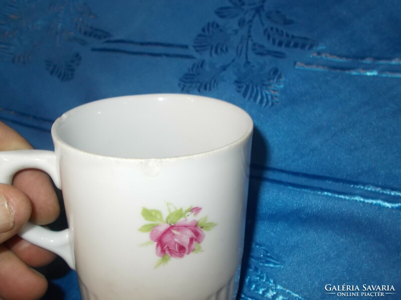 Antique rose pattern Zsolnay mug