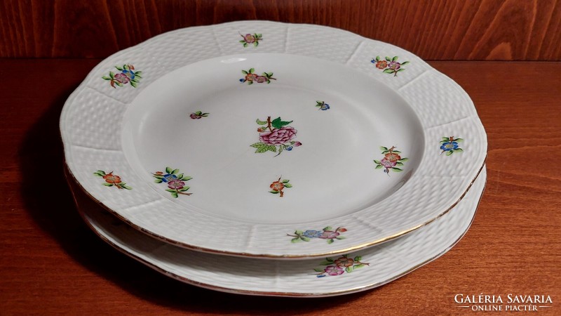 Kreatív célra,Herendi porcelán tányér hajszálrepedéssel darabáron