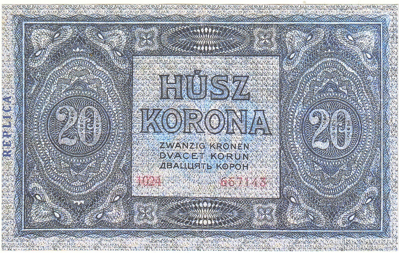 Magyarország 20 korona  REPLIKA 1919 UNC