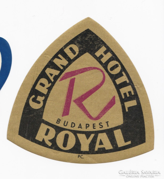 Grand hotel royal budapest - suitcase label